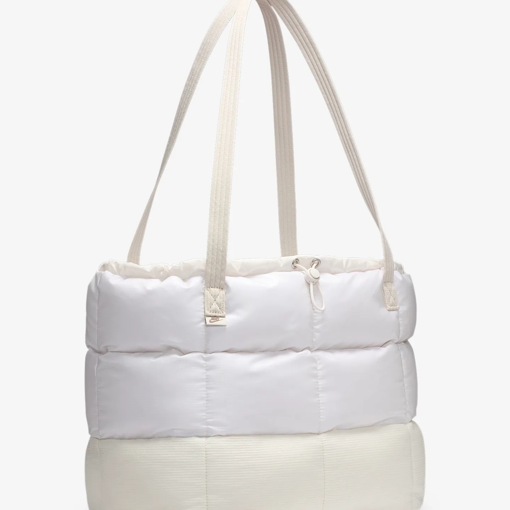 Nike White and Cream Tote Bag